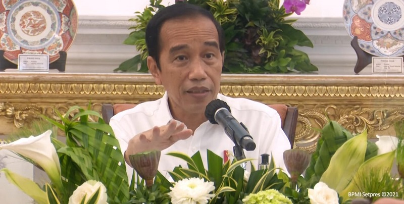 Satu Tahun Covid Jokowi Bicara Soal Ppkm Mikro Hingga Vaksinasi Massal