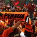 Tiga Tuntutan Jakmania di Depan Istana Negara