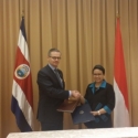 Menlu RI dan Kosta Rika Teken Perjanjian Kerangka Kerjasama
