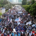 Puluhan Ribu Buruh akan Geruduk Istana Negara Besok