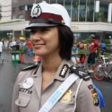 Polwan Cantik Ramaikan Kegiatan CFD