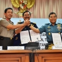 KKP Bersama TNI AL Dan Polri Teken Kesepakatan Pemberantasan <i>Illegal Fishing</i>