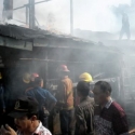 Kebakaran Hanguskan Rumah Bertingkat di Jalan Sisingamangaraja