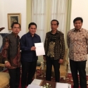 Maruarar Sirait, Erick Tohir Dan PWC Laporkan Hasil Audit Piala Presiden Ke Jokowi