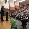 SBY Memberikan Kuliah Umum Di Kampus Singapura