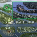 Sebagian Pulau Pudut Di Teluk Benoa Terendam