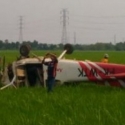 Pesawat Latih Jatuh Di Sawah, Siswa Dan Pilot Pendamping Luka Ringan