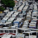 Blokir Jalan, Ratusan Sopir Bus Lumpuhkan Ibukota