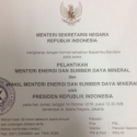 Usai Jumatan, Jokowi Kabarnya Lantik Menteri ESDM