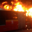 Bus Transjakarta Terbakar Di Depan Halte BNN Cawang