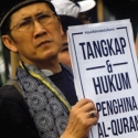 Demonstran Pro Dan Kontra Ahok Dibatasi Kawat Berduri