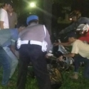 Gagal Lewati Bundaran Pondok Indah, Valentino Jatuh Tabrak Separator Taman