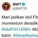 Anggota Komisi I: Ucapan Idul Fitri Versi @BNPTRI Sudutkan Umat Islam