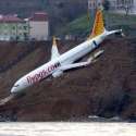 Tergelincir, Pesawat Ini Nyaris Terjun Ke Laut Hitam