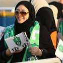 Diizinkan Menonton Pertandingan Sepakbola, Wanita Saudi Padati Stadion Jeddah