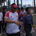 Joging Di Monas, Wagub Sandi Dan Menteri Rini Bahas Proyek