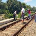 Pekerja Double Track Rel KA Di Kebumen Meninggal Setelah Tertabrak
