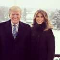 Trump Dan Melania Pamer Kemesraan Di Tengah Salju Tebal Gedung Putih