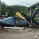Heli Jatuh Di Areal Tambang Sulteng, Penumpang Selamat Dan Pilot Luka Ringan