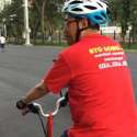 Jaga Stamina, Menhub Gowes Sepeda Keliling GBK