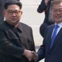 Moon Jae In Sambut Hangat Kim Jong Un Di Perbatasan
