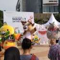Warga Dihibur Tiga Maskot Asian Games Di CFD