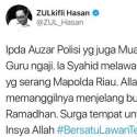 Zulkifli Hasan: Ipda Azuar Syahid Melawan Teroris