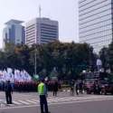 Tugu Tani Sudah Dipadati Ratusan Ribu Buruh