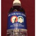 Di Singapura, Viral Botol Mineral Bergambar Trump-Kim