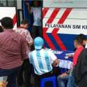 Lebaran Usai, Pengunjung Antre Bayar Pajak Kendaraan Bermotor Di Pospol CFD