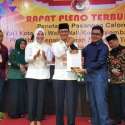 KPU Palembang Resmikan Kemenangan Harno-Fitri