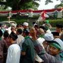 Ratusan Santri Aksi Longmarch Ke Istana Bogor