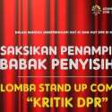 <i>Stand Up Comedy</i> Kritik DPR Segera Digelar
