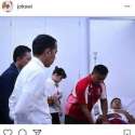 Jokowi Jenguk Anthony Ginting Di Ruang Perawatan