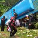 Bus Masuk Jurang Di Sukabumi, Satu Korban Tewas Masih Diidentifikasi