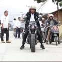 Sidak Pembangunan Jalan, Wabup Pandeglang Pakai Motor Custom