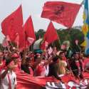 Hadiri Deklarasi Pemilu Damai, Relawan Jokowi Langgar Tata Tertib