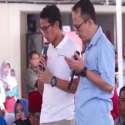 Sandi Berdoa Bersama Warga Untuk Korban Lion Air JT-610
