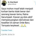 Rizal Ramli: Saya Korban Berita Tidak Benar Dari Kawan Lama