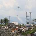 Heli BNPB Water Bombing Wilayah Terdampak Likuifaksi Sulteng