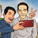 Uji Nyali,  <i>Wefie</i> Salam Dua Jari Bersama Jokowi