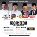 2 Kubu Relawan Milenial Gelar Nobar Debat Capres
