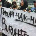 Berdemo Di Depan PMJ, Massa Korban PHK Freeport Tuntut 40 Rekannya Dibebaskan