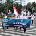 Kecam Teror Christchurch, API Bentangkan Spanduk â€˜Stop Islamophobiaâ€™