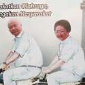 Warga Antusias Berfoto Bersama Pak Harto Dan Ibu Tien Di CFD