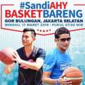 Sebelum Hadapi Maruf, Sandiaga Main Basket Dengan AHY
