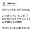 Netizen Kembali Bongkar Dugaan Kecurangan, Paslon 01 Dapat Tambahan 700 Suara