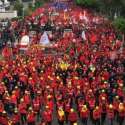 Tak Hanya Fasis, Massa Buruh Juga Sebut Jokowi Tidak Cinta Tanah Air