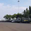 Puluhan Truk TNI-Polri Sudah Padati Monas