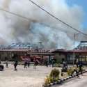 Mapolres Lampung Selatan Terbakar Hebat, Terdengar Suara Ledakan